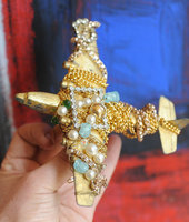 Surreal-plane-brooch